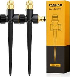 FANHAO 2 Stück Doppelpack Rasensprinkler aus