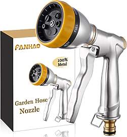 FANHAO Gartenbrause, 100% Metall Hochdruck
