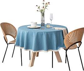 FANIVIN Cotton Linen Tischdecke Tischtuch