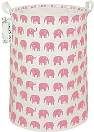 FANKANG Wäschekorb für Kinderzimmer Leinen