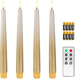 Fanna 4 Echtwachs Led Stabkerzen mit