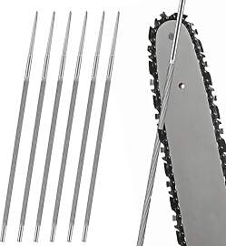 FANNAS Feile für Kettensäge 5,2mm, 6 Stück