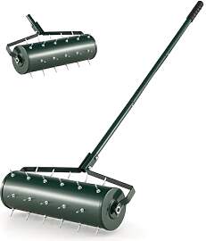 FANTASK Rasenlüfter Walze, rollender Aerifizierer 