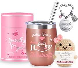 Farbeele Geschenk für Frauen, Thermobecher 350ml