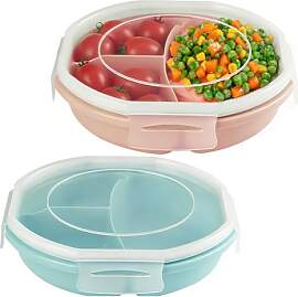 FARYODI Bento-Schüssel 2 Stück, 3 Fächern