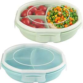 FARYODI Bento-Schüssel 2 Stück, 3 Fächern