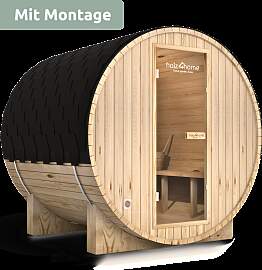 Fasssauna L Pini wood Outdoor Sauna inkl. Ofen