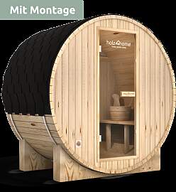 Fasssauna M Pini wood Outdoor Sauna inkl. Ofen