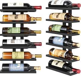 FAVOOSTY Weinregal Wand, Flaschenhalter,
