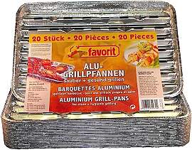 Favorit ALU-GRILL-PFANNEN 20ER SET - Silber, 1
