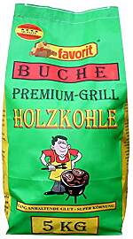 Favorit Buchen-Holzkohle 5kg (Grillkohle/Holzkohle 
