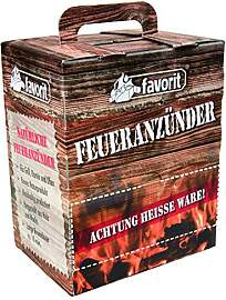 Favorit Feueranzünder (Holzwolle & Wachs),
