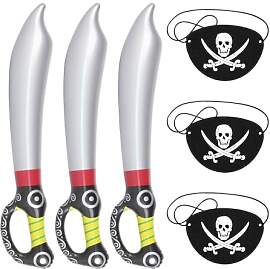 FDGGT 3 Stück Piratenmesser-Luftballons Und 3