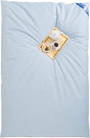 Federbettdecke RIBECO "Leon", blau