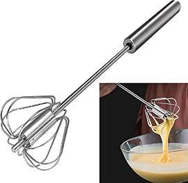 Feeziloe Schneebesen, Hand Push Mixer Edelstahl