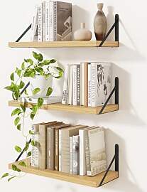 Feihorrm Wandregal 3er Set, Bücherregal Wand,