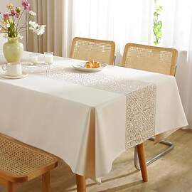 FeinKulturia Tischdecke Abwaschbar Verdickte