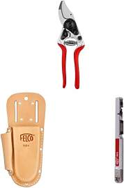 FELCO 14 Gartenschere mit Lederholster 910+ und