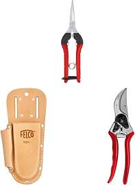 FELCO 2 Gartenschere mit Lederholster 910+ und