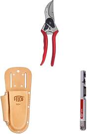 FELCO 2 Gartenschere mit Lederholster 910+ und