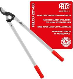 FELCO 221-80 Zweihand- Astschere mit 80 cm