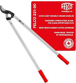 FELCO 221-90 Zweihand- Astschere mit 90 cm