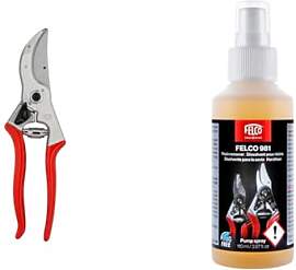 FELCO 4 Gartenschere mit Schutzhandschuhen FELCO