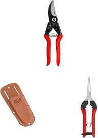 FELCO 5 Gartenschere mit Lederholster 910+ und