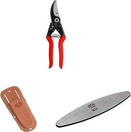 FELCO 5 Gartenschere mit Lederholster 910+ und