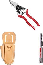FELCO 6 Gartenschere mit Lederholster 910+ und