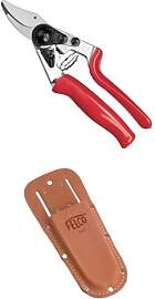 FELCO 7 Rollgriff-Gartenschere mit Lederholster