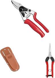 FELCO 7 Rollgriff-Gartenschere mit Lederholster