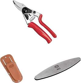 FELCO 7 Rollgriff-Gartenschere mit Lederholster