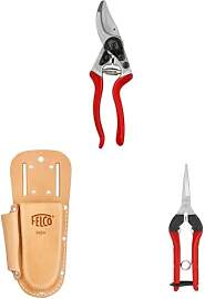 FELCO 8 Gartenschere mit Lederholster 910+ und