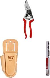 FELCO 8 Gartenschere mit Lederholster 910+ und