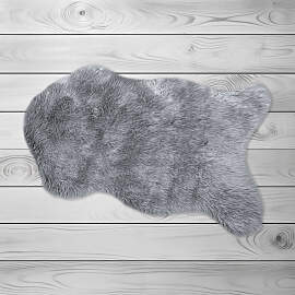 Fellteppich KINZLER "Kunstfell", silber