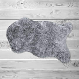 Fellteppich KINZLER "Kunstfell", silber
