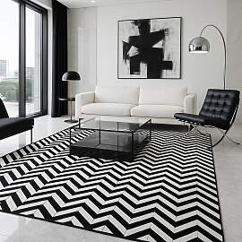 Fellteppich "ZEBRA EDGE, echtes