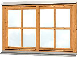 Fenster SKANHOLZ "Doppelfenster", braun