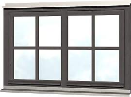 Fenster SKANHOLZ "Doppelfenster", grau