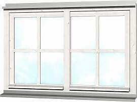 Fenster SKANHOLZ "Doppelfenster", weiß, 