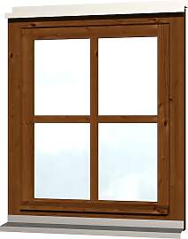 Fenster SKANHOLZ "Einzelfenster", braun