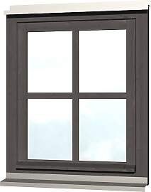 Fenster SKANHOLZ "Einzelfenster", grau