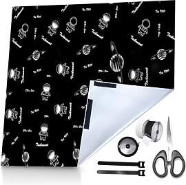 Fenster Verdunkelung Ohne Bohren Set,420D Oxford