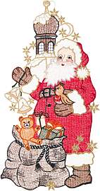 Fensterbild "Fensterbild "Santa