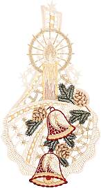 Fensterbild "Kerze und Glocken" Gr. 1,