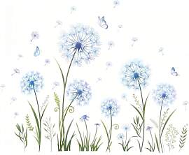 Fensterbilder Sommer, Pusteblume Fensterfolie
