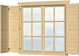 Fensterladen SKANHOLZ, beige (natur), Massivholz,