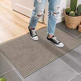 FEOMOS Fußmatte Innen Außen 50x80cm, rutschfeste 
