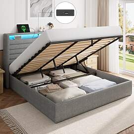 FEONASE Bett 180x200 mit Stauraum, Polsterbett